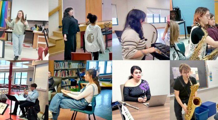 Building music together: StFX students mentor middle school musicians