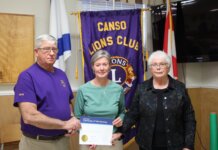 Canso Lions Club welcomes new member, supports community causes