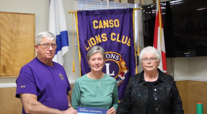 Canso Lions Club welcomes new member, supports community causes