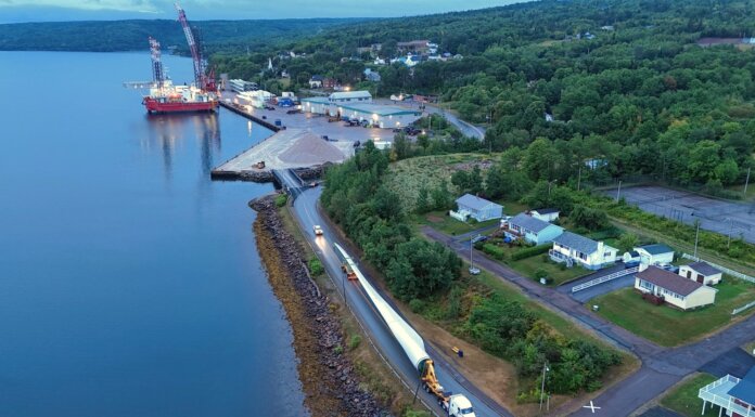 Strait of Canso Superport sees steady growth driven by wind energy sector